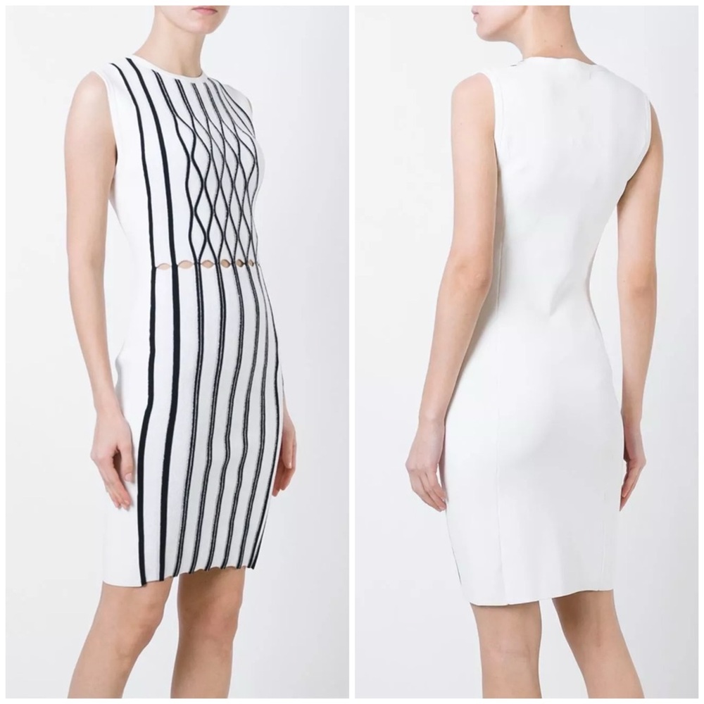NWT Opening Ceremony Piped Argyle Bodycon Dress Size Small